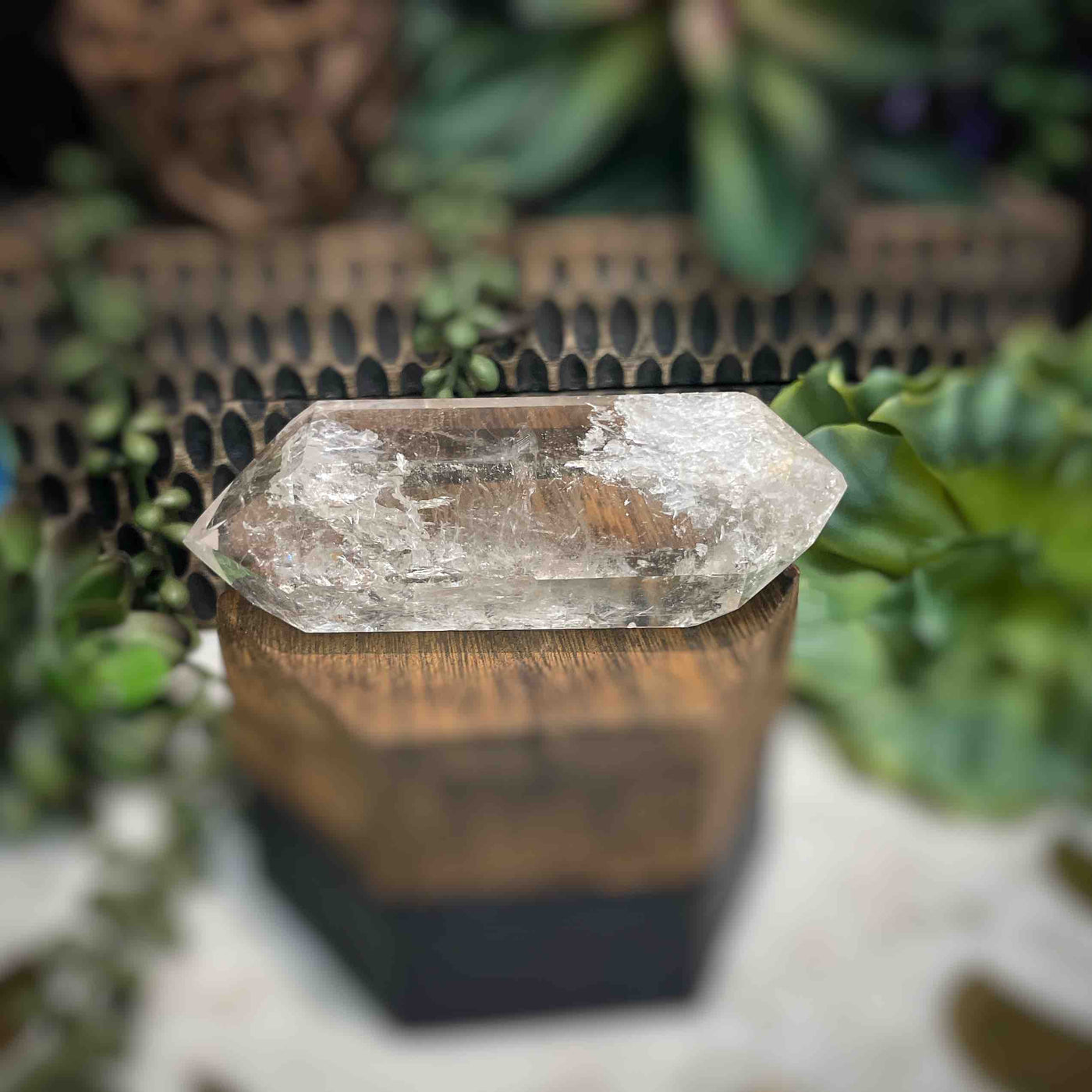Clear Quartz - Double Terminated Point - 4.25"
