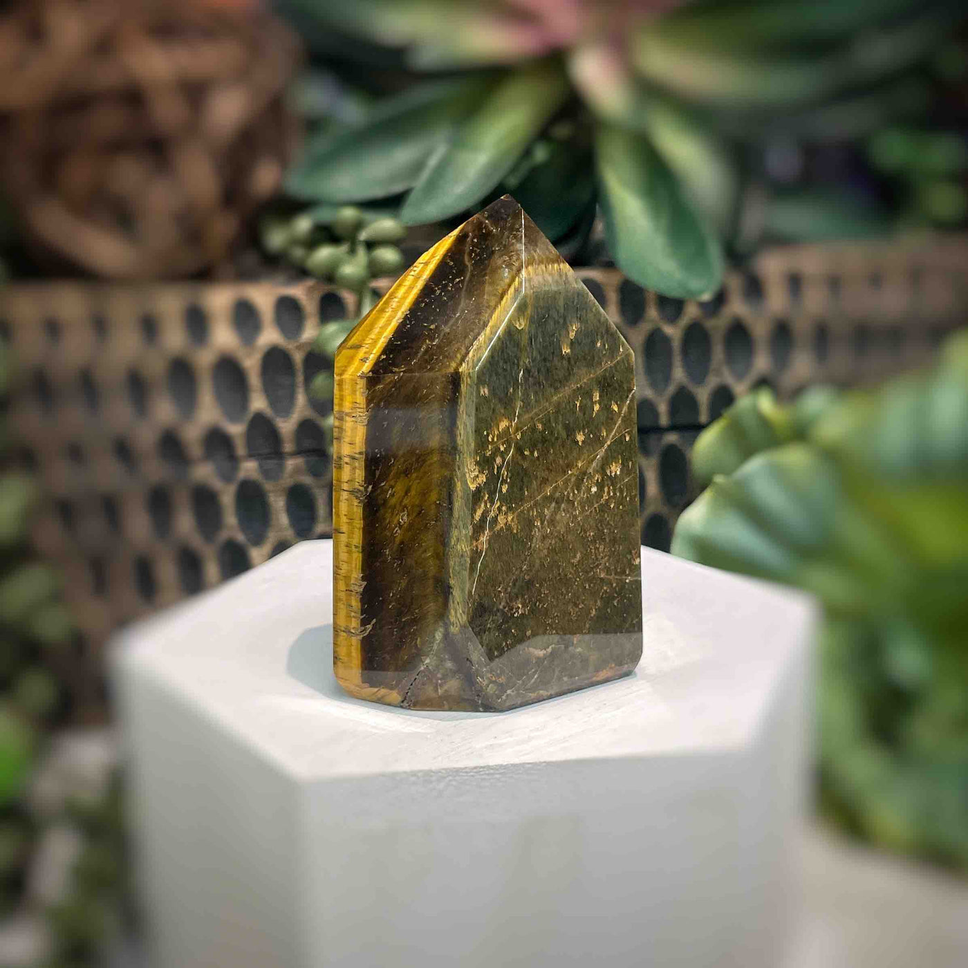 Tiger's Eye - Tower, Point, Obelisk - 2.5"
