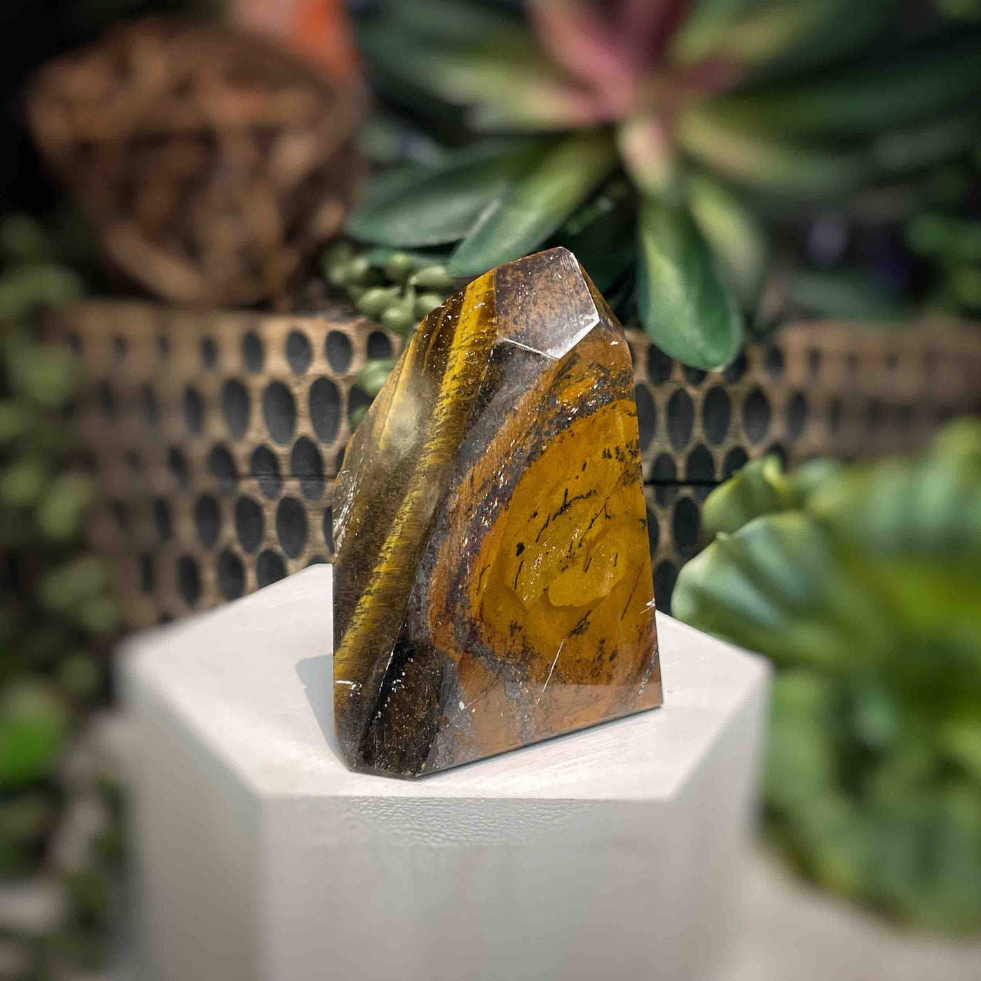 Tiger's Eye - Tower, Point, Obelisk - 2.5"