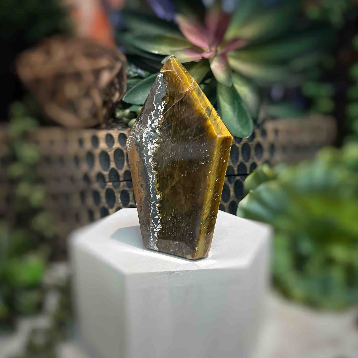 Tiger's Eye - Tower, Point, Obelisk - 3.5"
