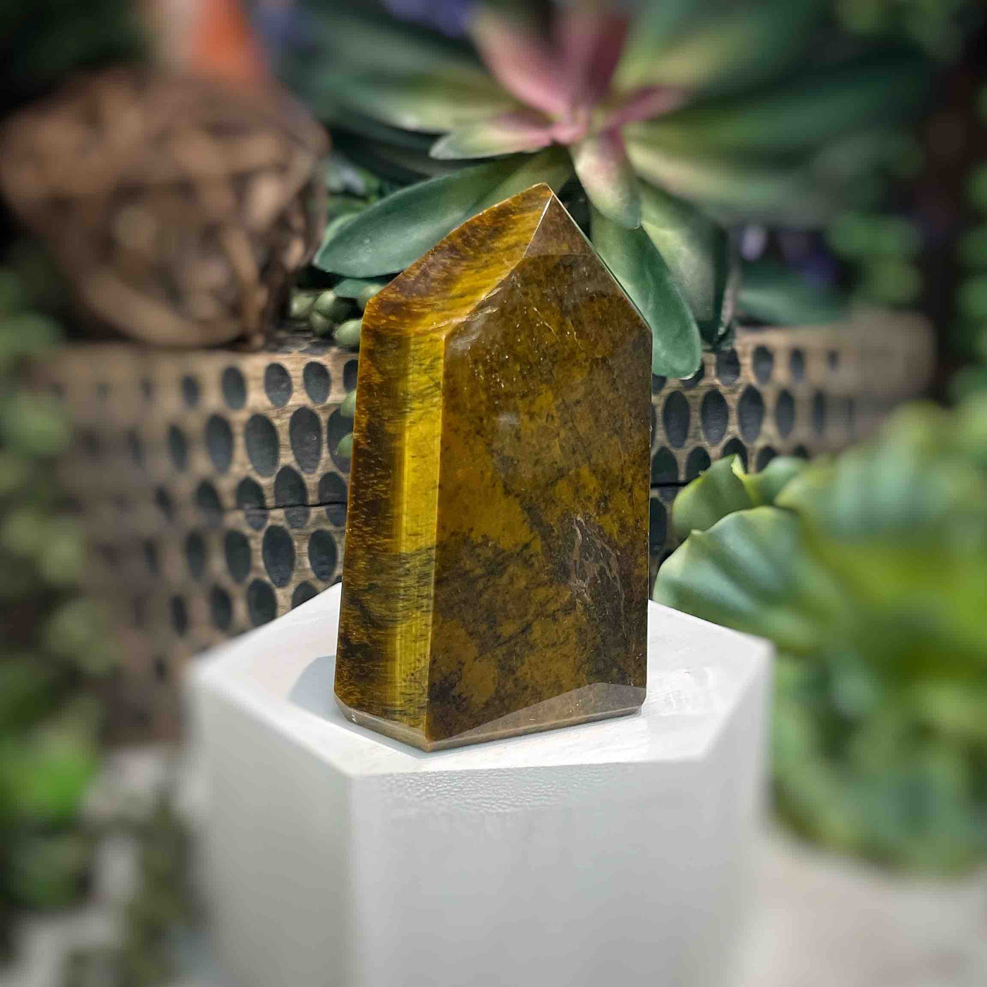 Tiger's Eye - Tower, Point, Obelisk - 3.25"