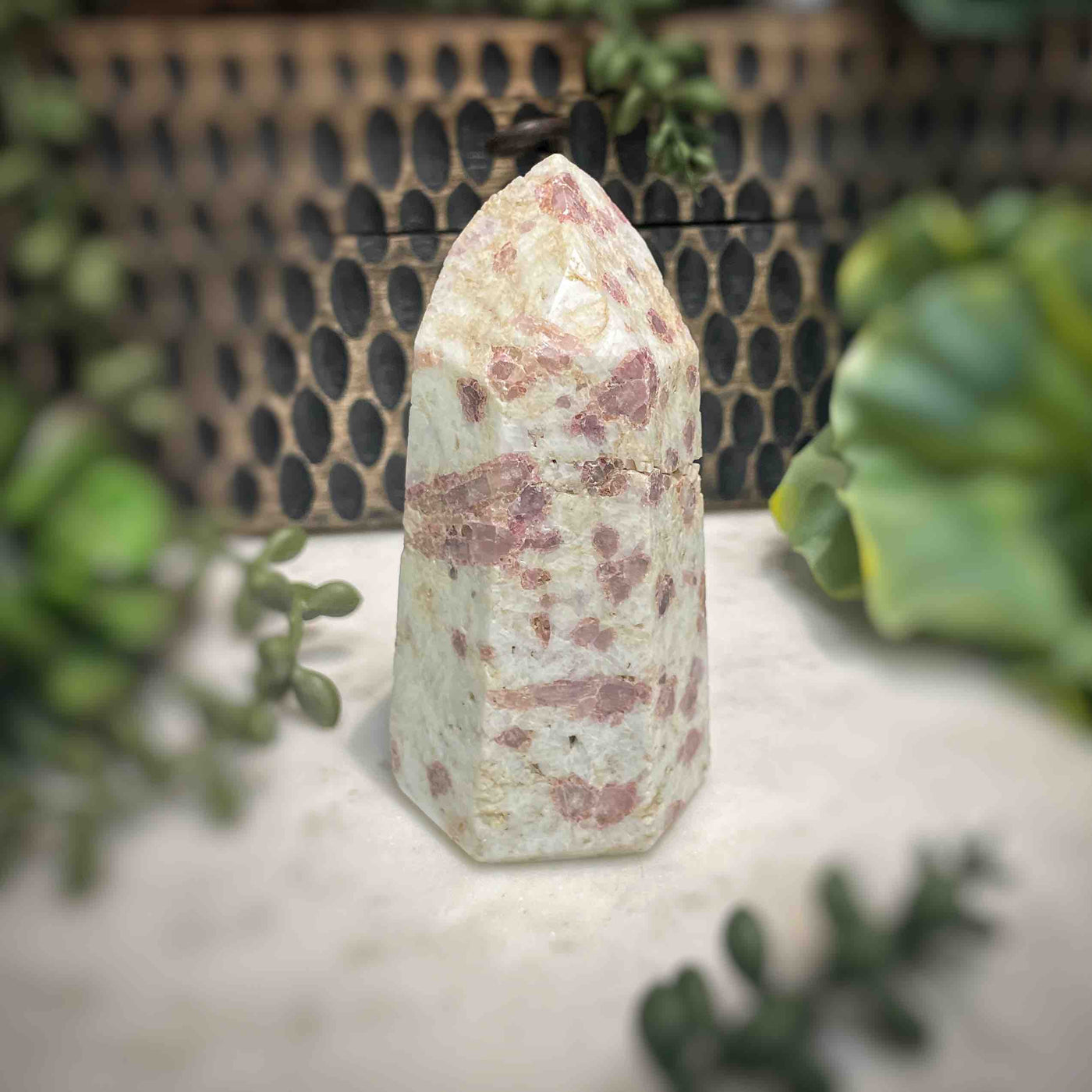Pink Tourmaline -  Tower - B1455 - 1"x1.7"