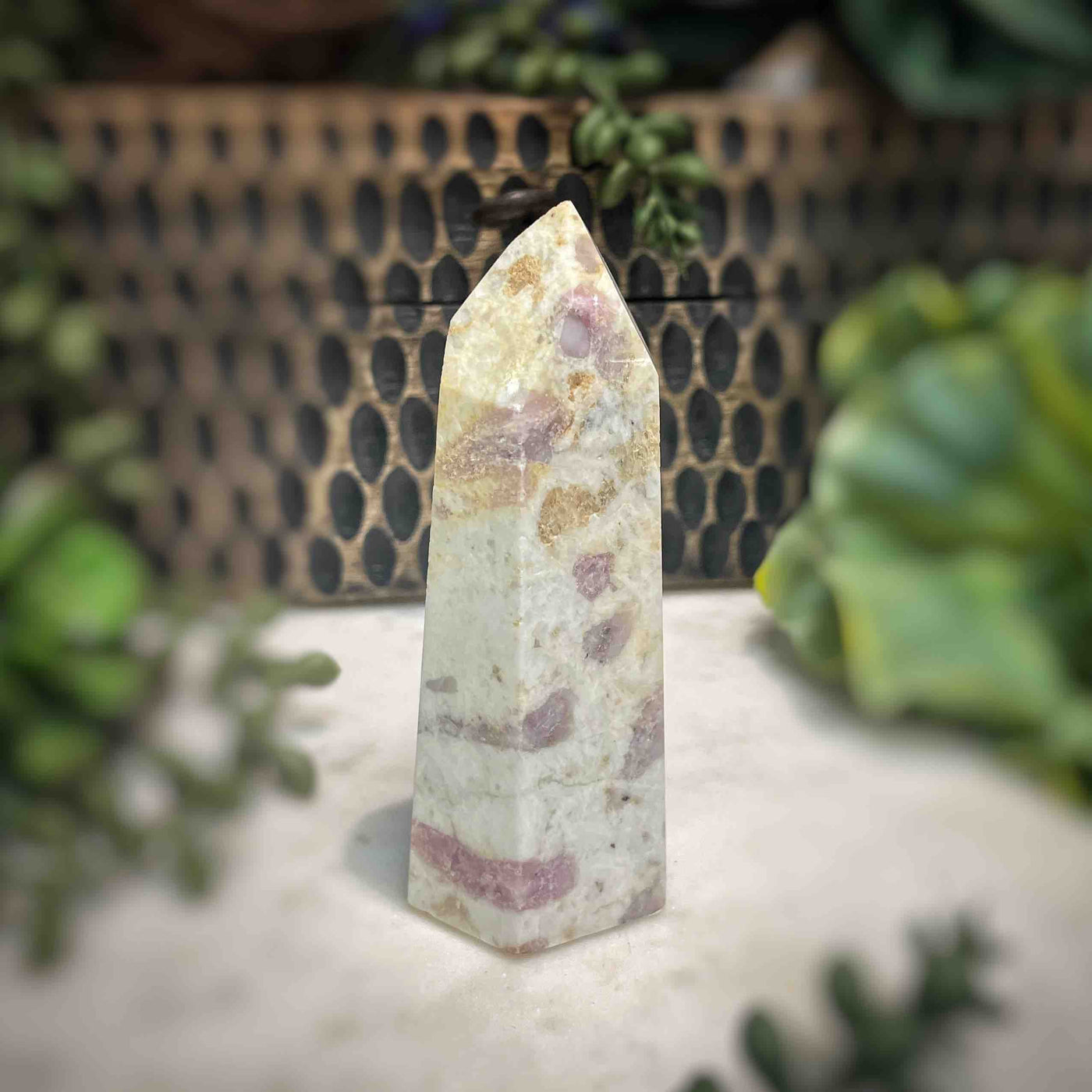 Pink Tourmaline -  Tower - B1456 - 1.1"x2.1"