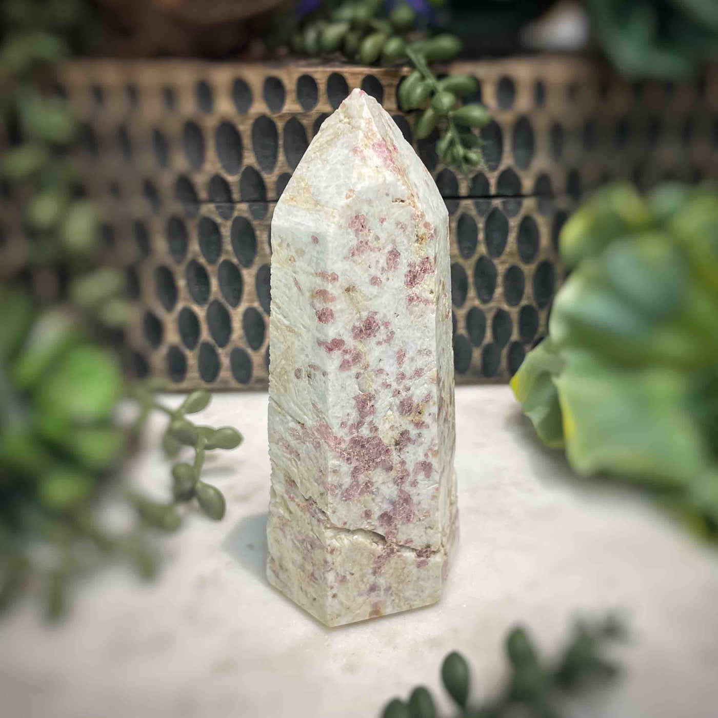 Pink Tourmaline -  Tower - B1458 - 0.5"x1.1"