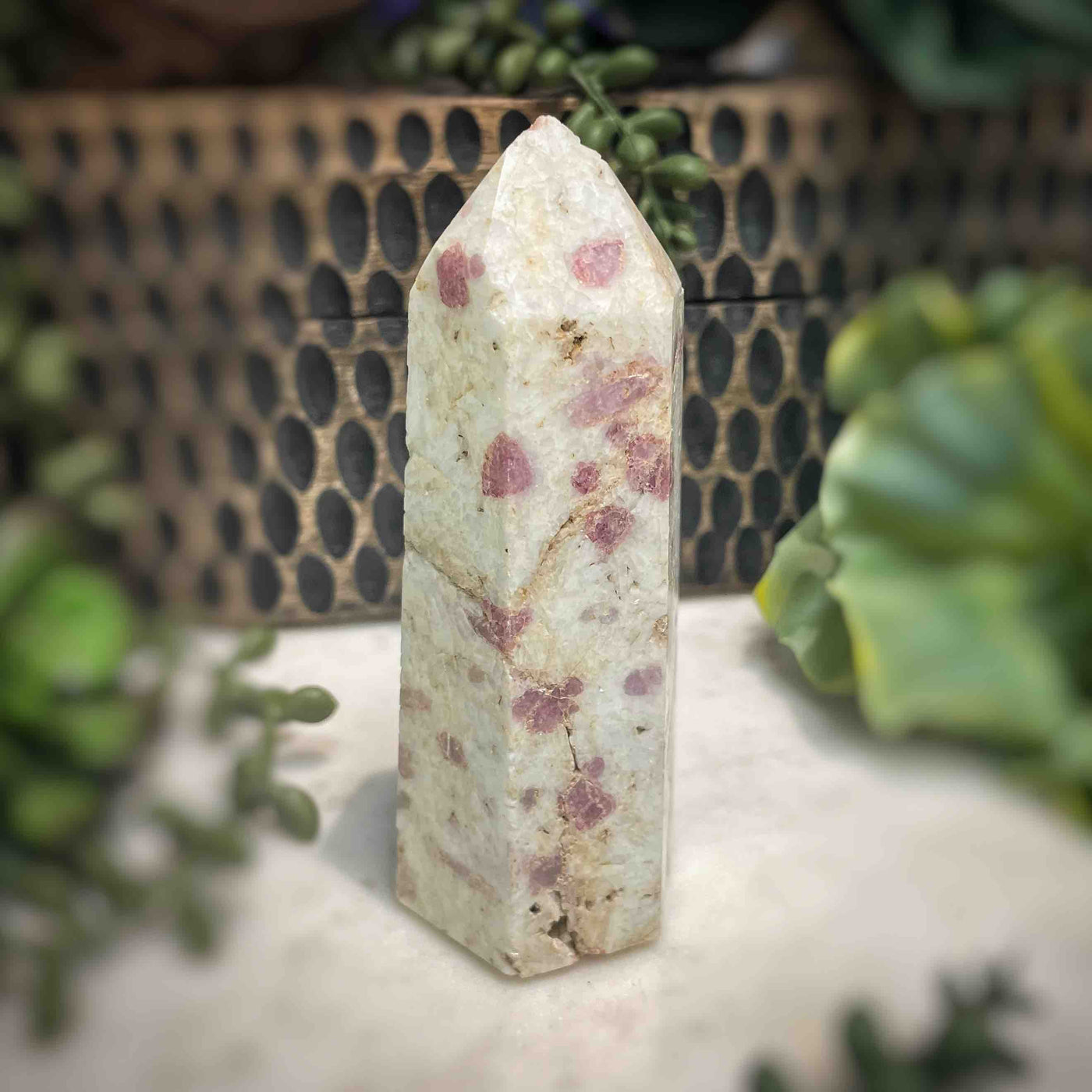 Pink Tourmaline -  Tower - B1459 - 0.5"x1.5"
