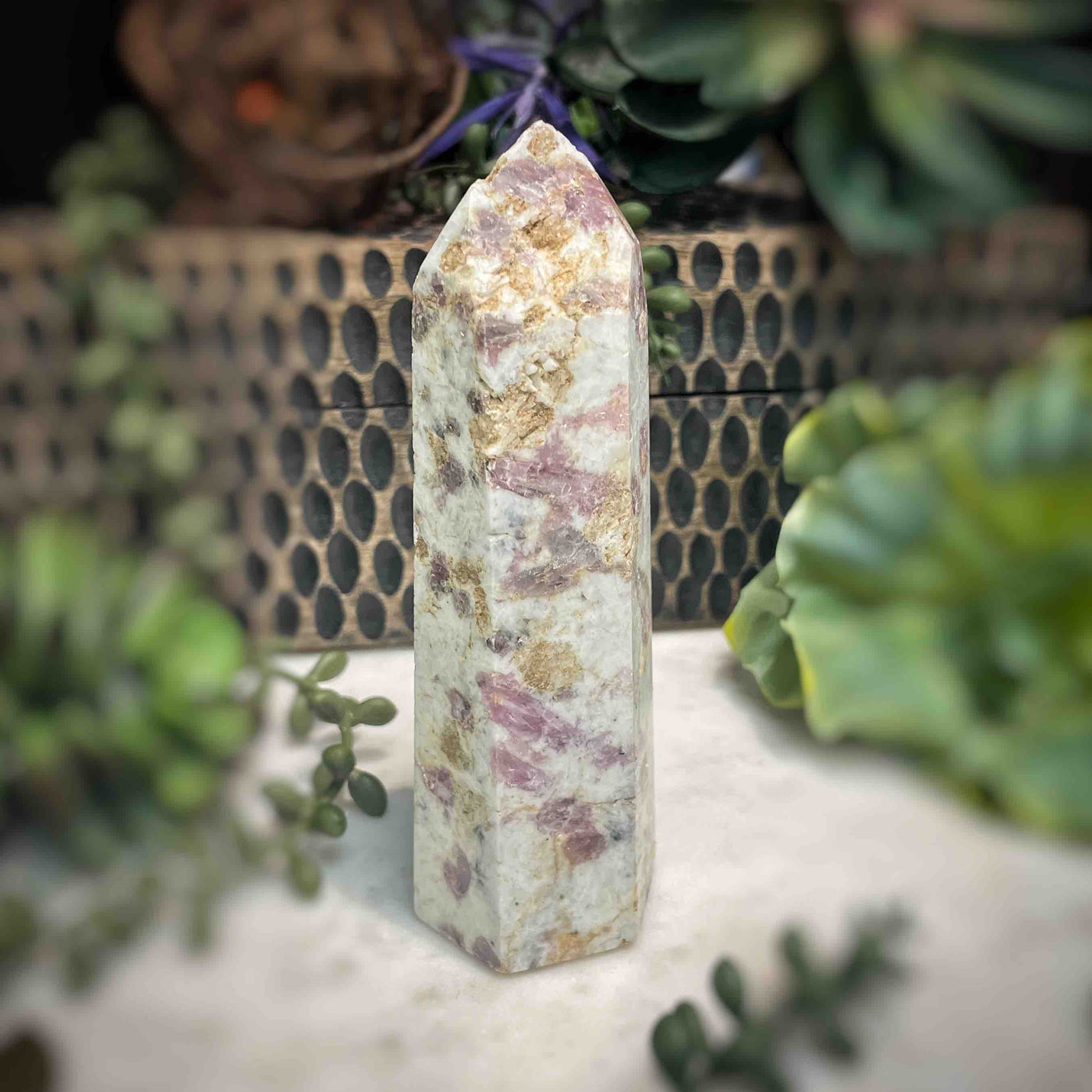 Pink Tourmaline -  Tower - B1461 - 0.75"x1.4"