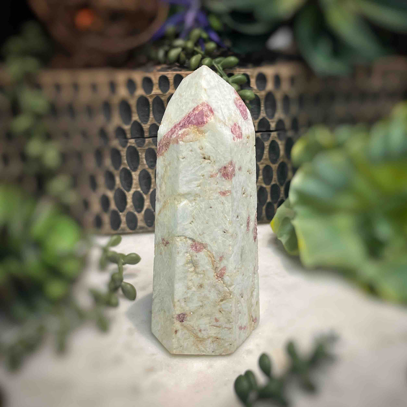 Pink Tourmaline -  Tower - B1462 - 0.75"x1.5"