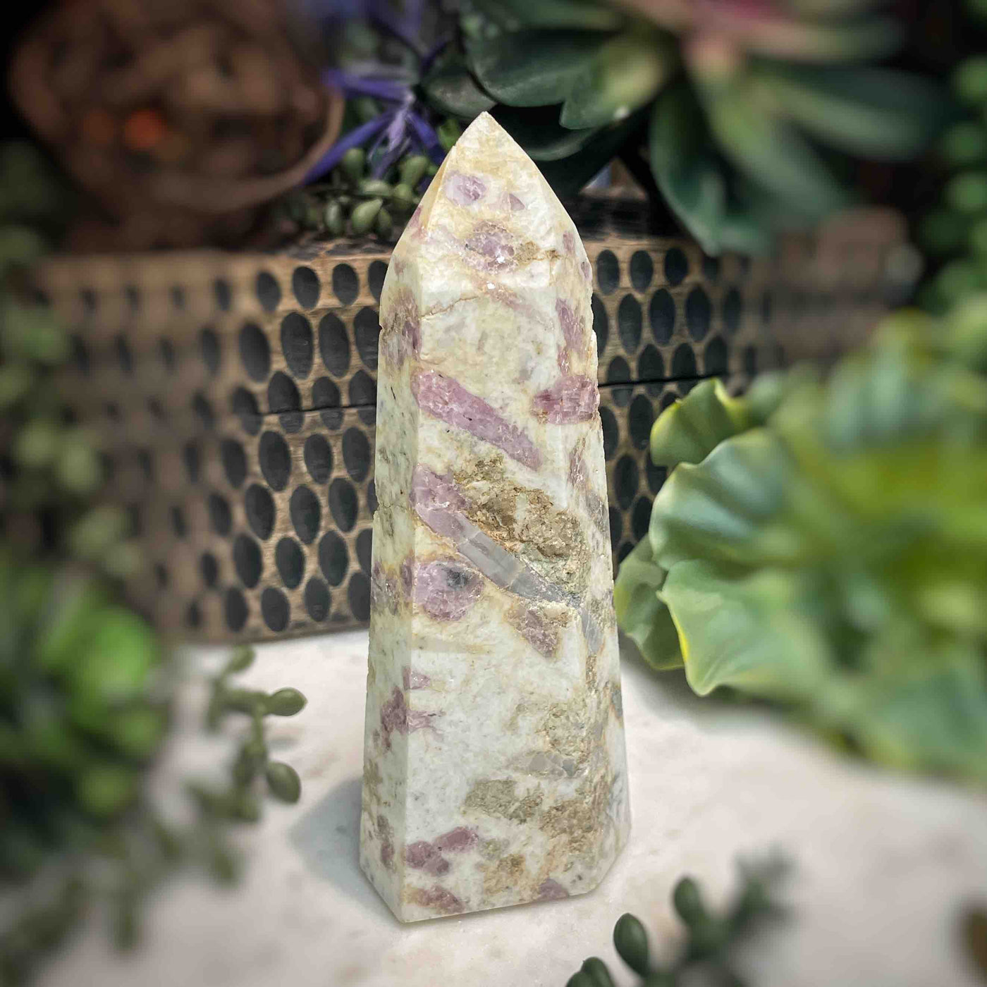 Pink Tourmaline -  Tower - B1464 - 0.7"x1.5"
