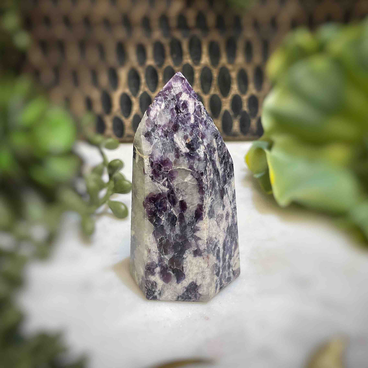 Lepidolite -  Tower - B1465 - 0.75"x0.6"