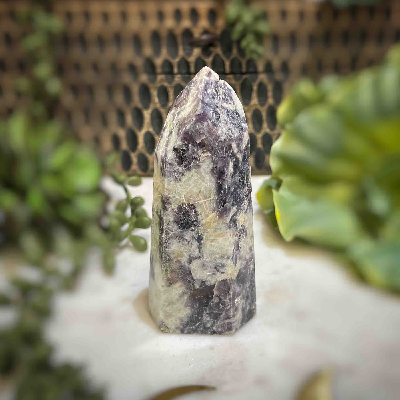 Lepidolite -  Tower - B1466 - 0.75"x2"