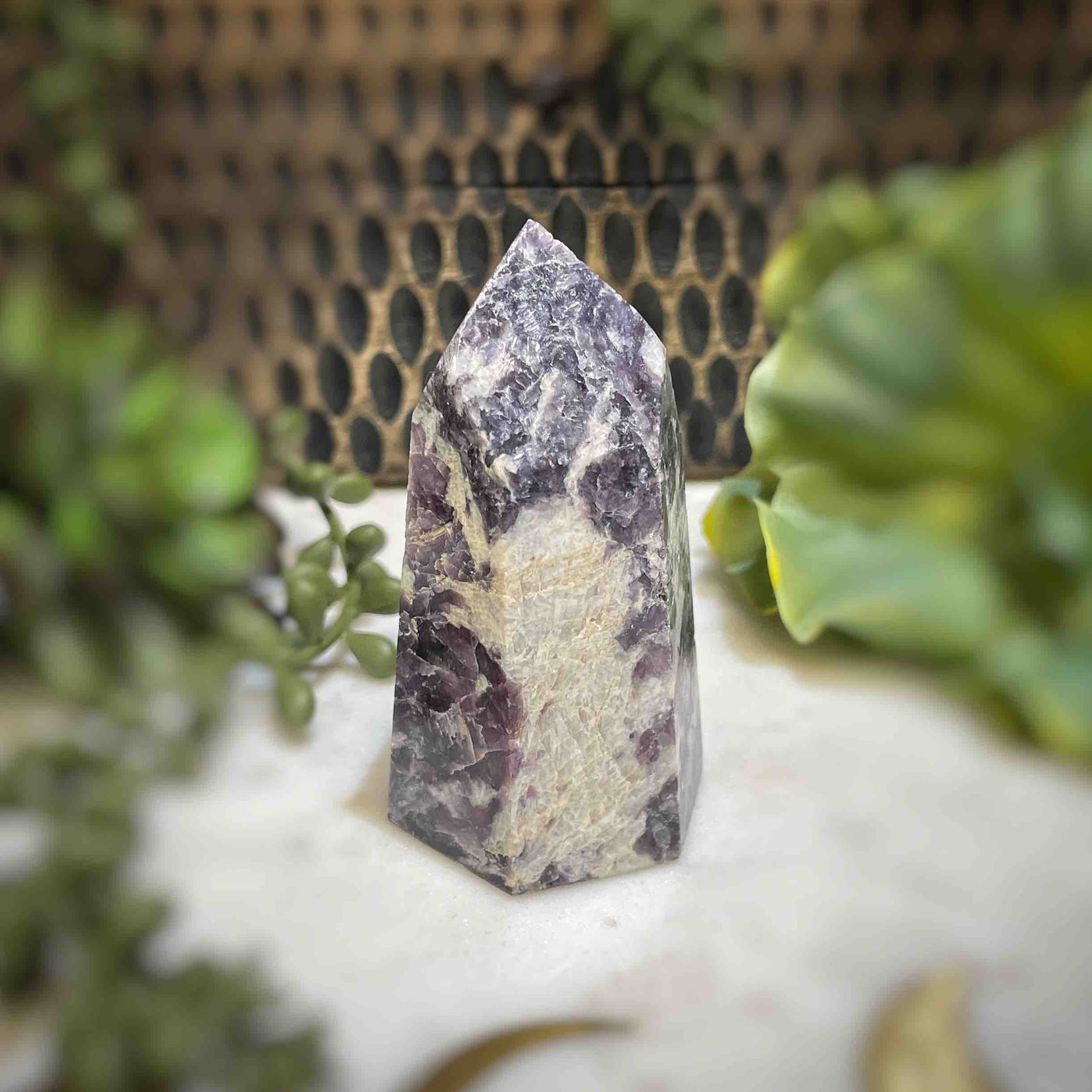 Lepidolite -  Tower - B1467 - 0.75"x1.6"