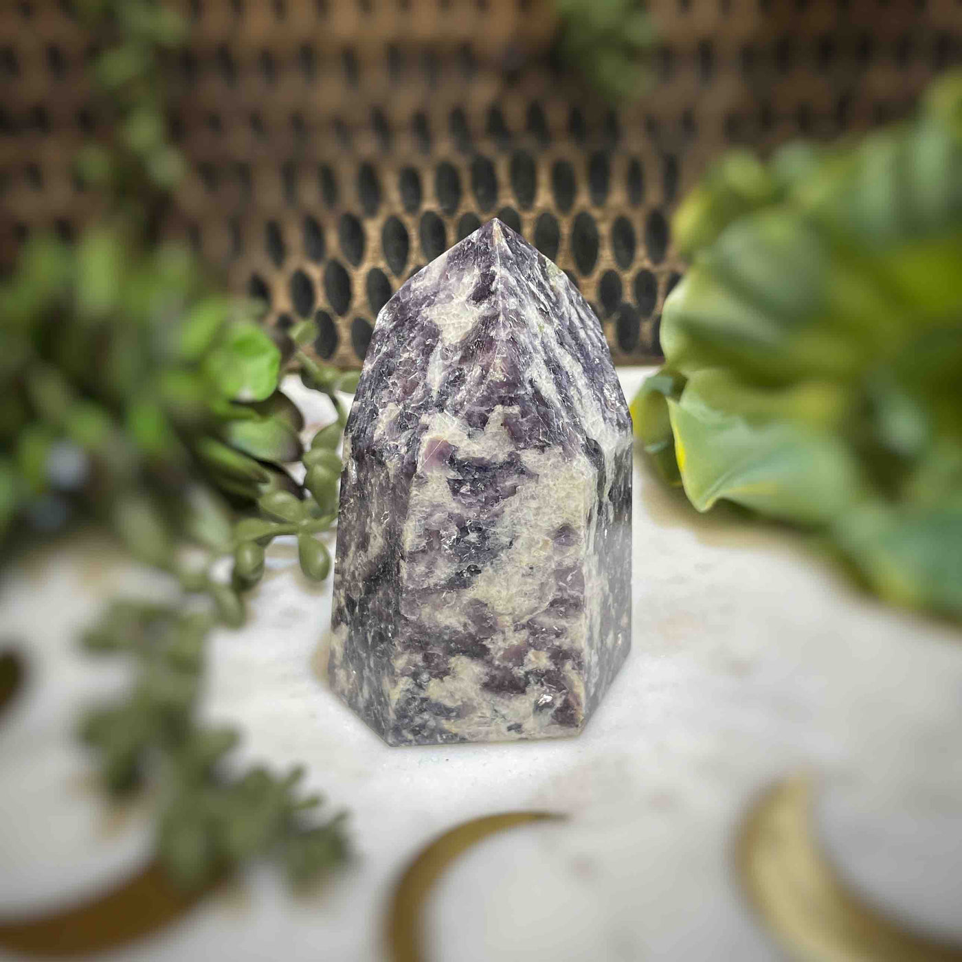 Lepidolite -  Tower - B1468 - 0.8"x1.9"