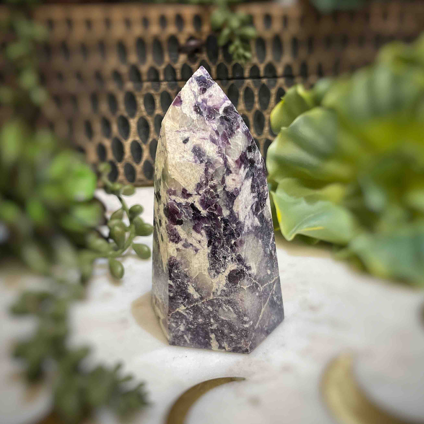 Lepidolite -  Tower - B1469 - 0.9"x2.2"