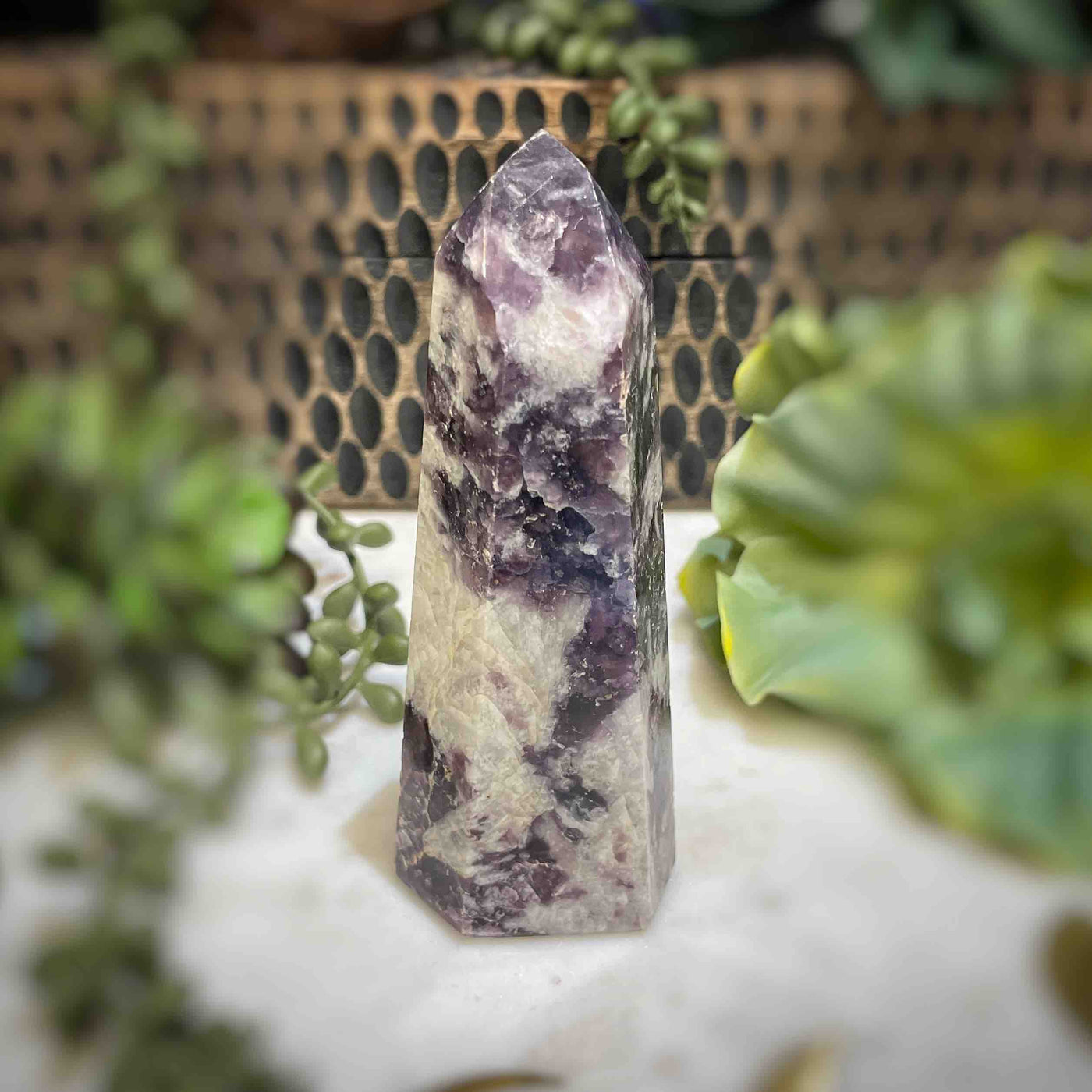 Lepidolite -  Tower - B1471 - 1"x1"