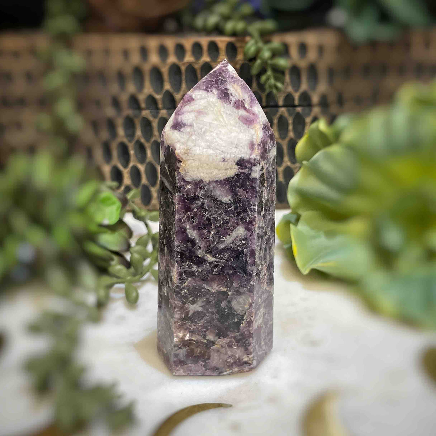 Lepidolite -  Tower - B1472 - 0.8"x1.4"