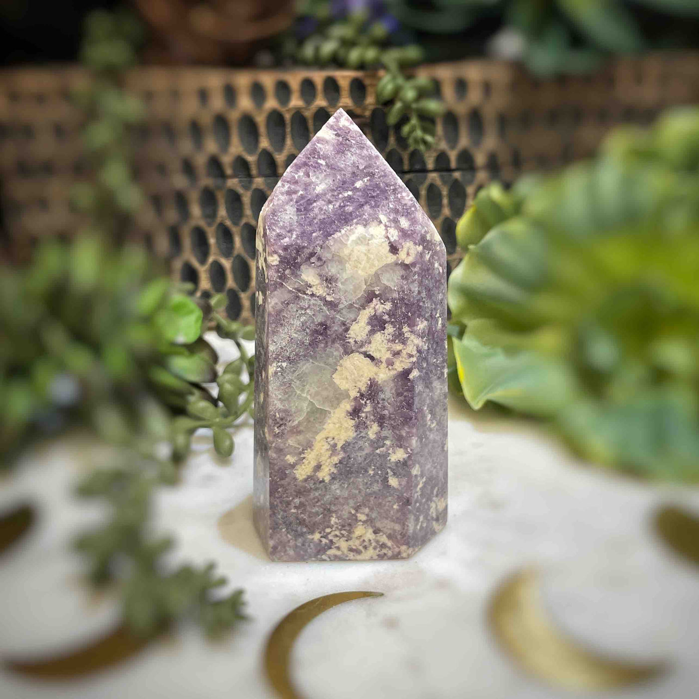 Lepidolite -  Tower - B1474 - 0.9"x1.25"
