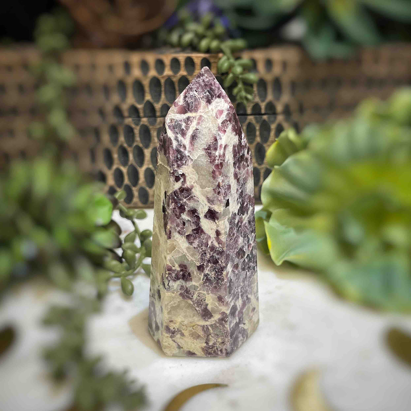 Lepidolite -  Tower - B1476 - 1"x1.3"