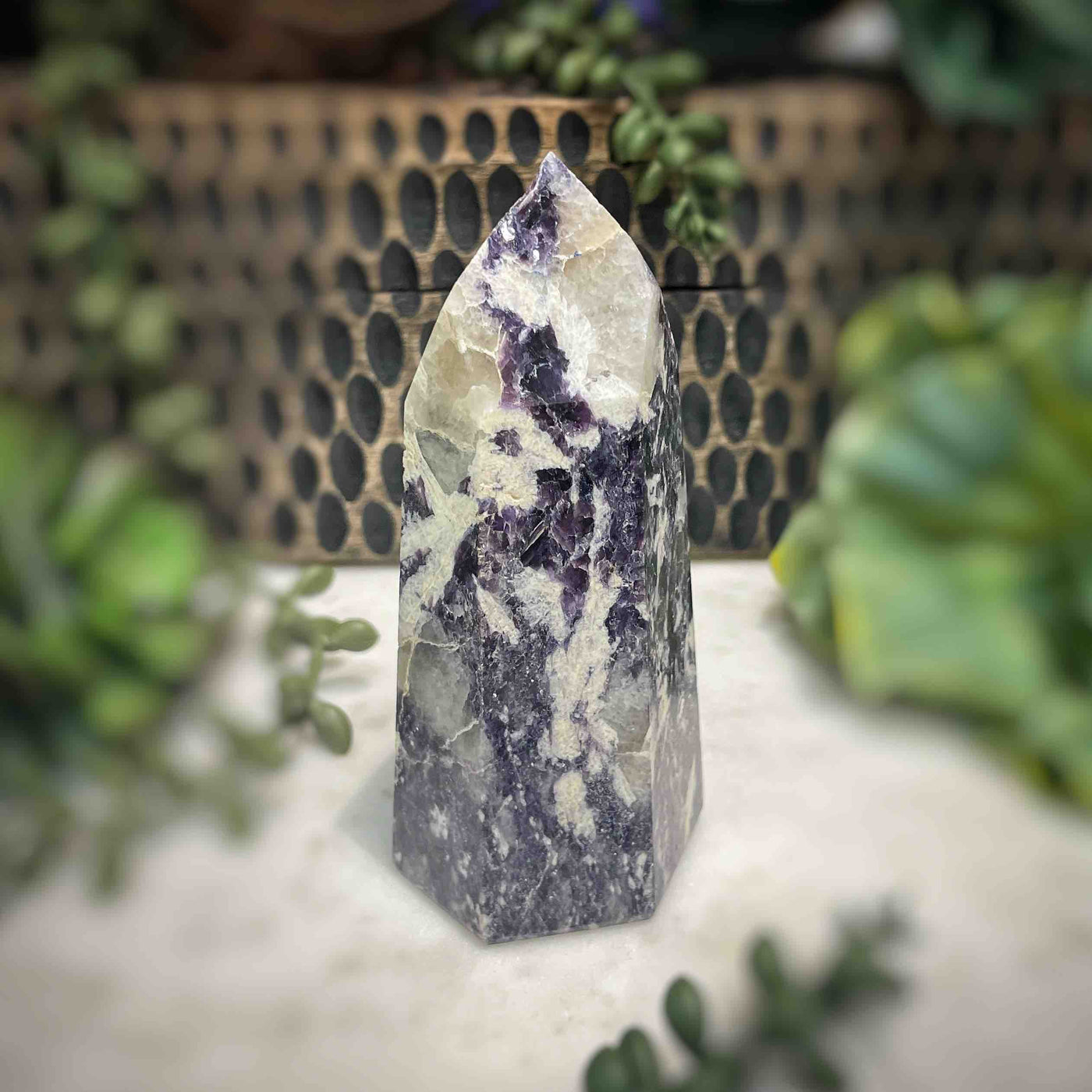 Lepidolite -  Tower - B1477 - 1"x1.3"