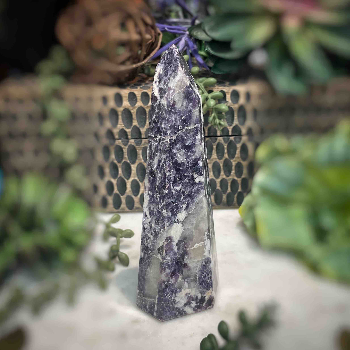 Lepidolite -  Tower - B1479 - 1.1"x1.4"
