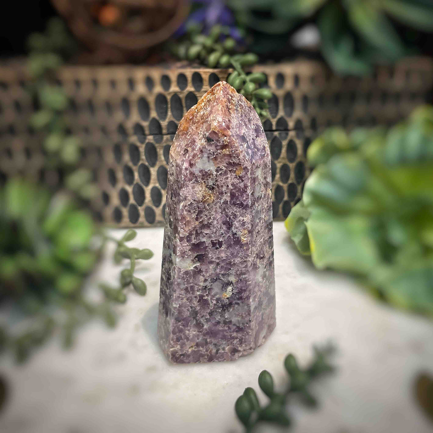 Lepidolite -  Tower - B1480 - 1"x1.75"