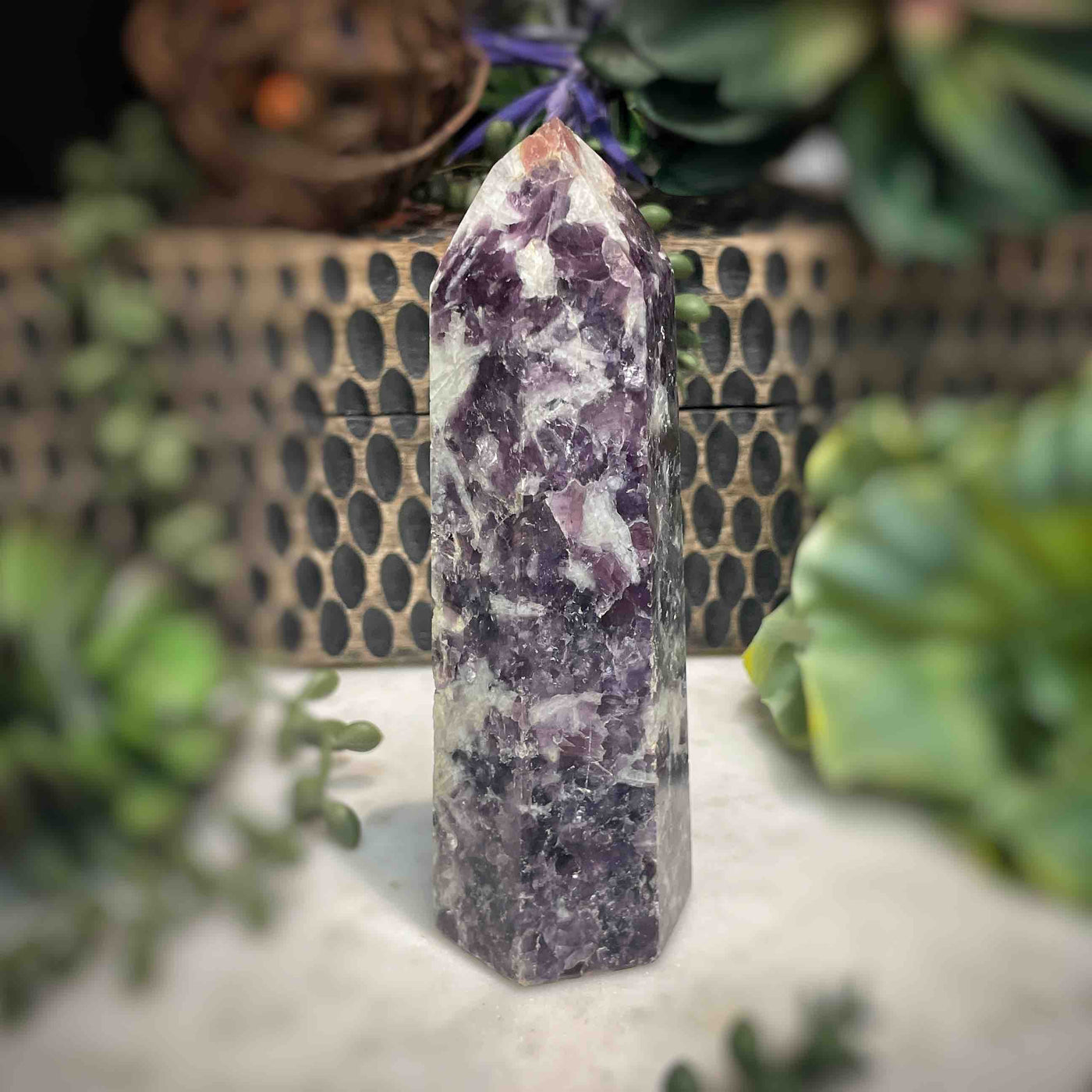Lepidolite -  Tower - B1486 - 0.9"x1.25"