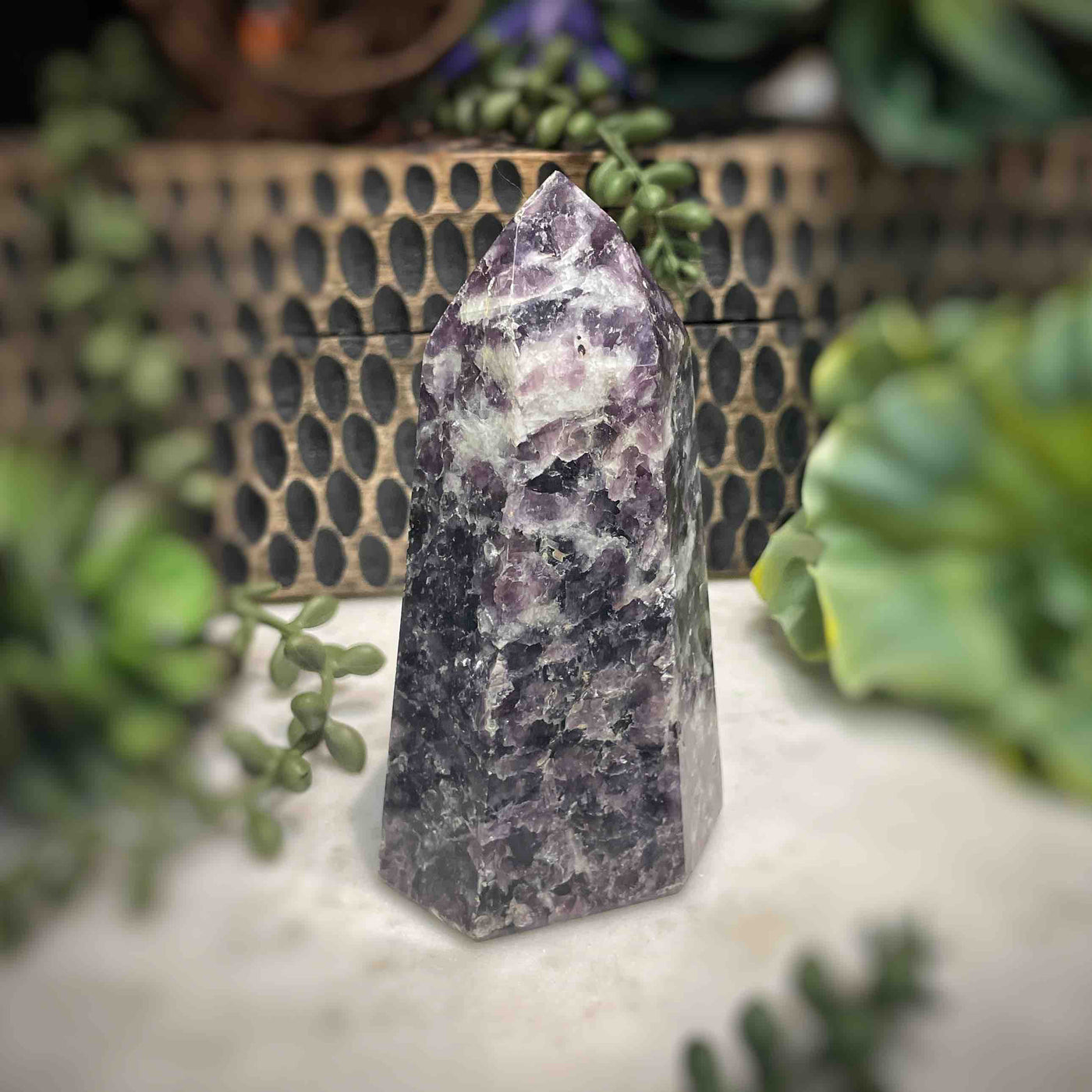 Lepidolite -  Tower - B1488 - 1"x1.4"