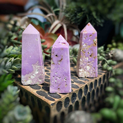 Phosphosiderite - multi sizes - Point, Tower, Obelisk