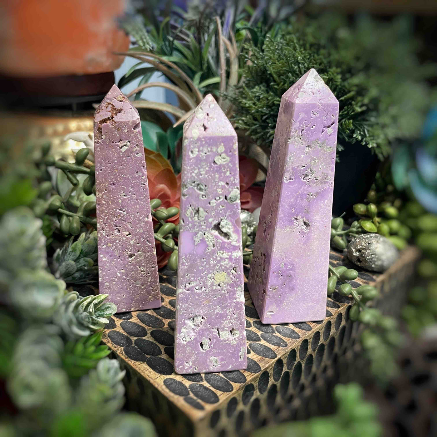 Phosphosiderite - multi sizes - Point, Tower, Obelisk