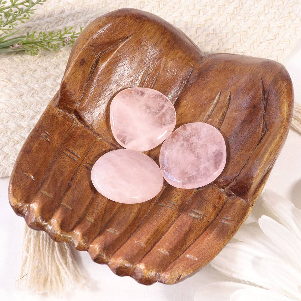 Rose Quartz - Palm stones