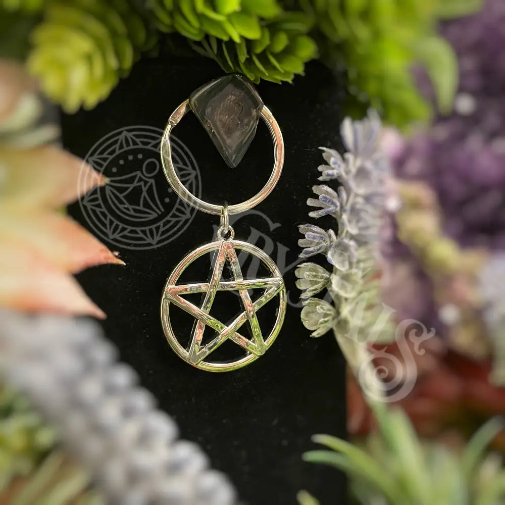 Black Magic Keyring - Pentacle