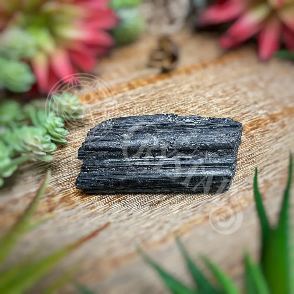 Raw - Black Tourmaline Log Multi Sizes C 3.1 Crystals