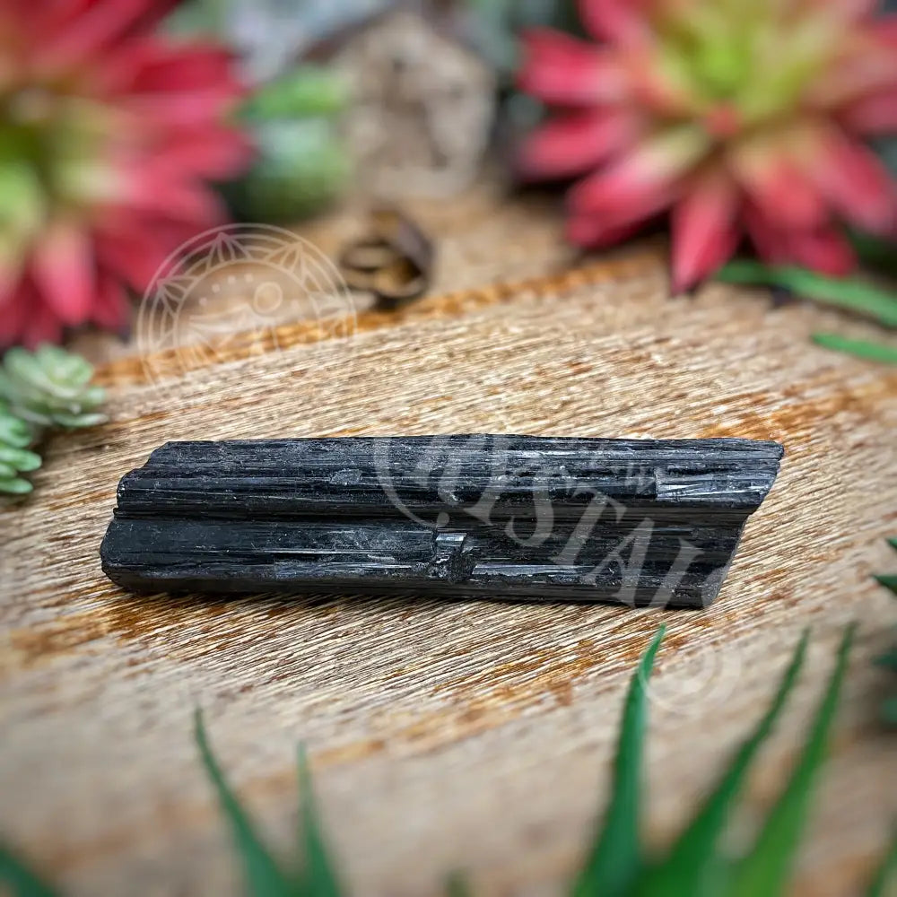 Raw - Black Tourmaline Log Multi Sizes D 4.4 Crystals