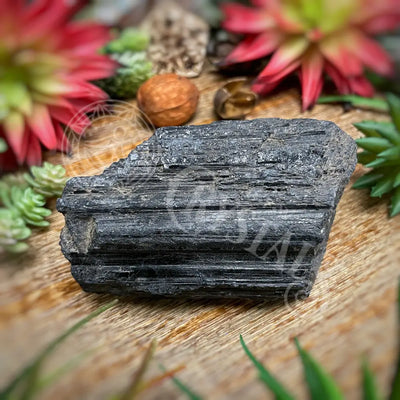 Raw - Black Tourmaline Log Multi Sizes N 3.75 Crystals