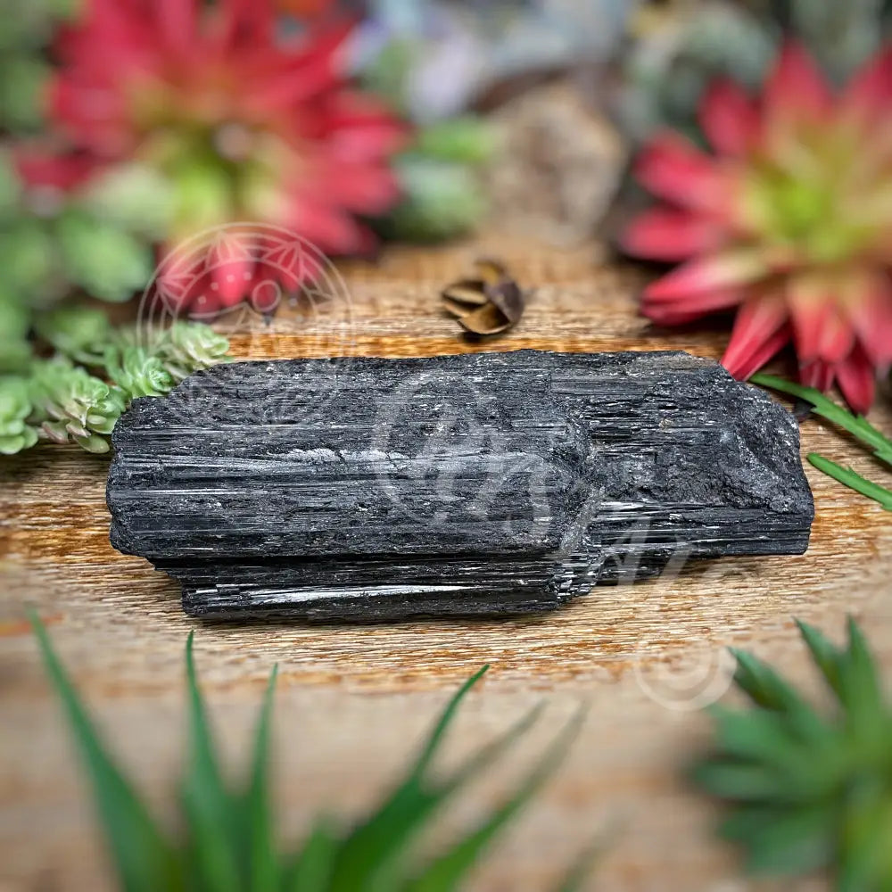 Raw - Black Tourmaline Log Multi Sizes P 5.7 Crystals