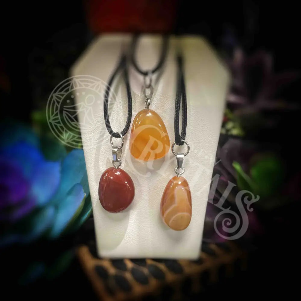 Carnelian - Necklace Jewelry With Pendant