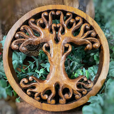 Carved Wood - Tree Of Life Multi Choice 8’ Swirl