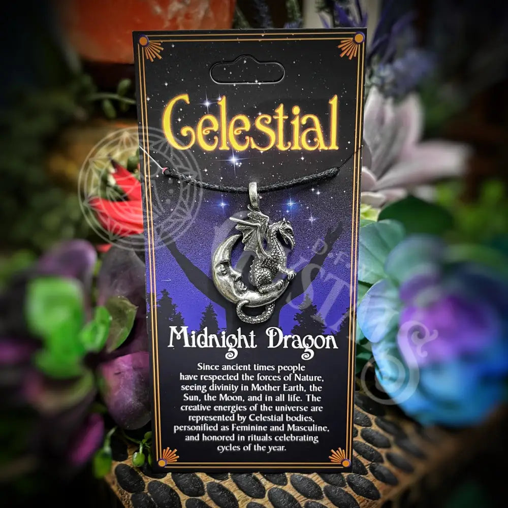 Celestial Pendants: Midnight Dragon