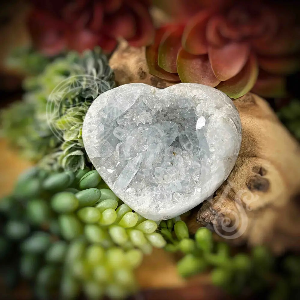 Celestite Heart - 2.8’ X 2.1’ 1.2’ Crystals