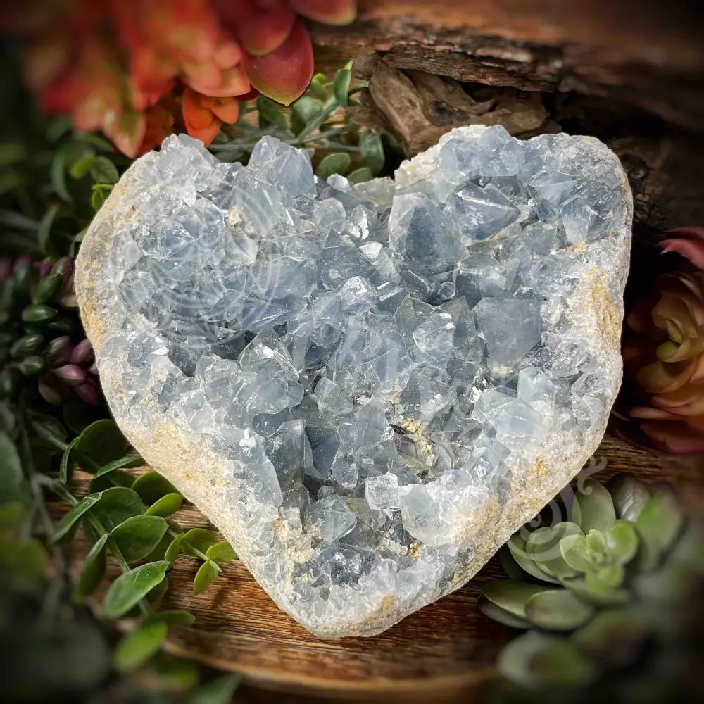 Celestite Heart - 6.8’ X 6’ 3’ Crystals