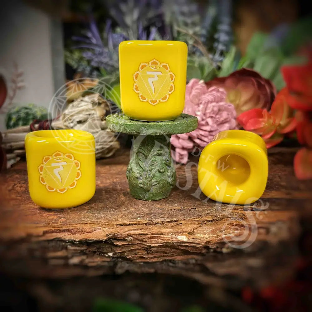 Chakra Yellow Charm Candle Holder - Solar Plexus