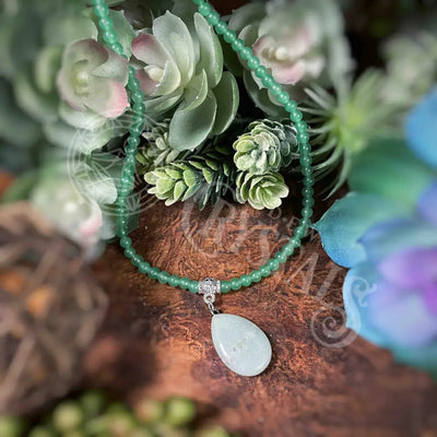 Pendant Choker - Multi Choice Green Aventurine