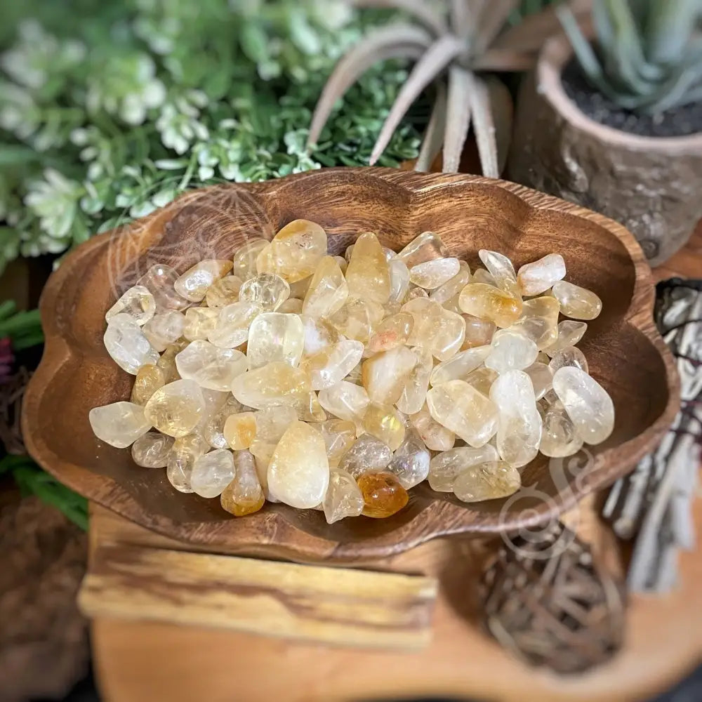 Tumbled - Citrine (Natural) 0.25 0.75 Crystals Tower