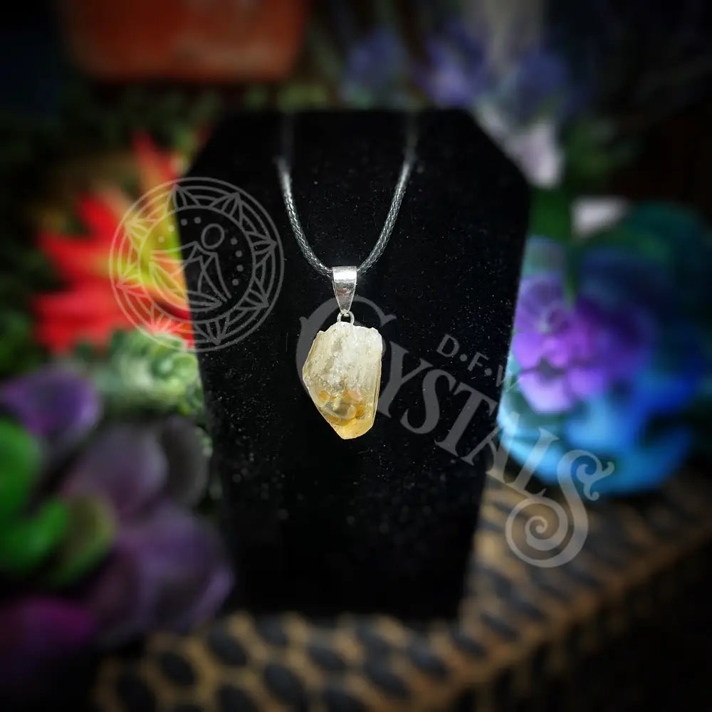 Citrine - Raw Crystal Necklace Jewelry Pendant