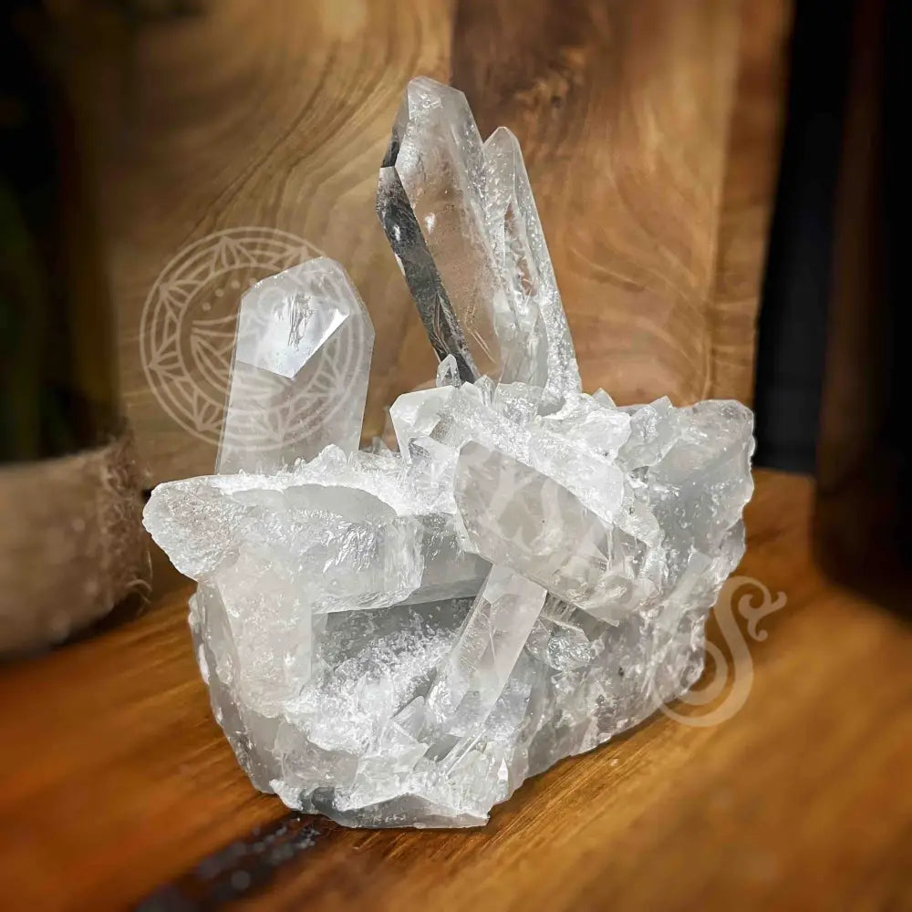 Clear Quartz Cluster - 5’ X 3.5’ 5.75’ Crystals