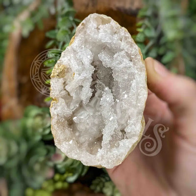 Geode Pieces - Clear Quartz Multi Sizes L 2.5’ 3.5’ Crystals Cluster