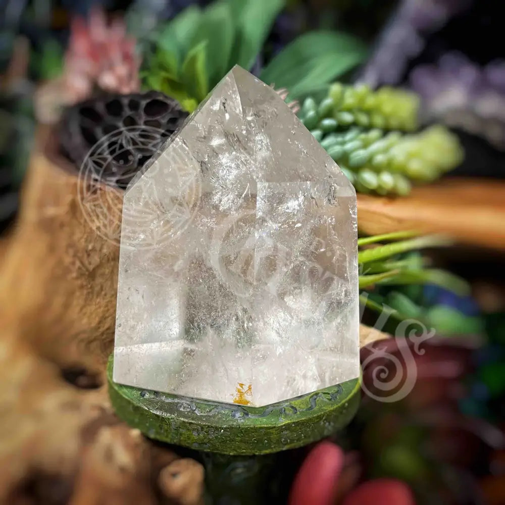 Tower Point Obelisk - Clear Quartz 2.4’ 3.8’ 2.8’ X 3.4’ Crystals