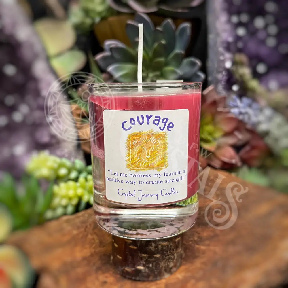 Soy Herbal Filled Votive - Courage