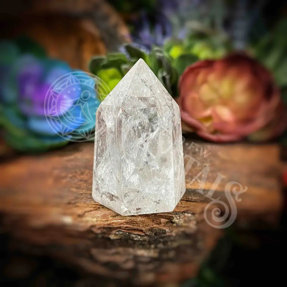 Crackle Quartz Tower -B580 Crystals -