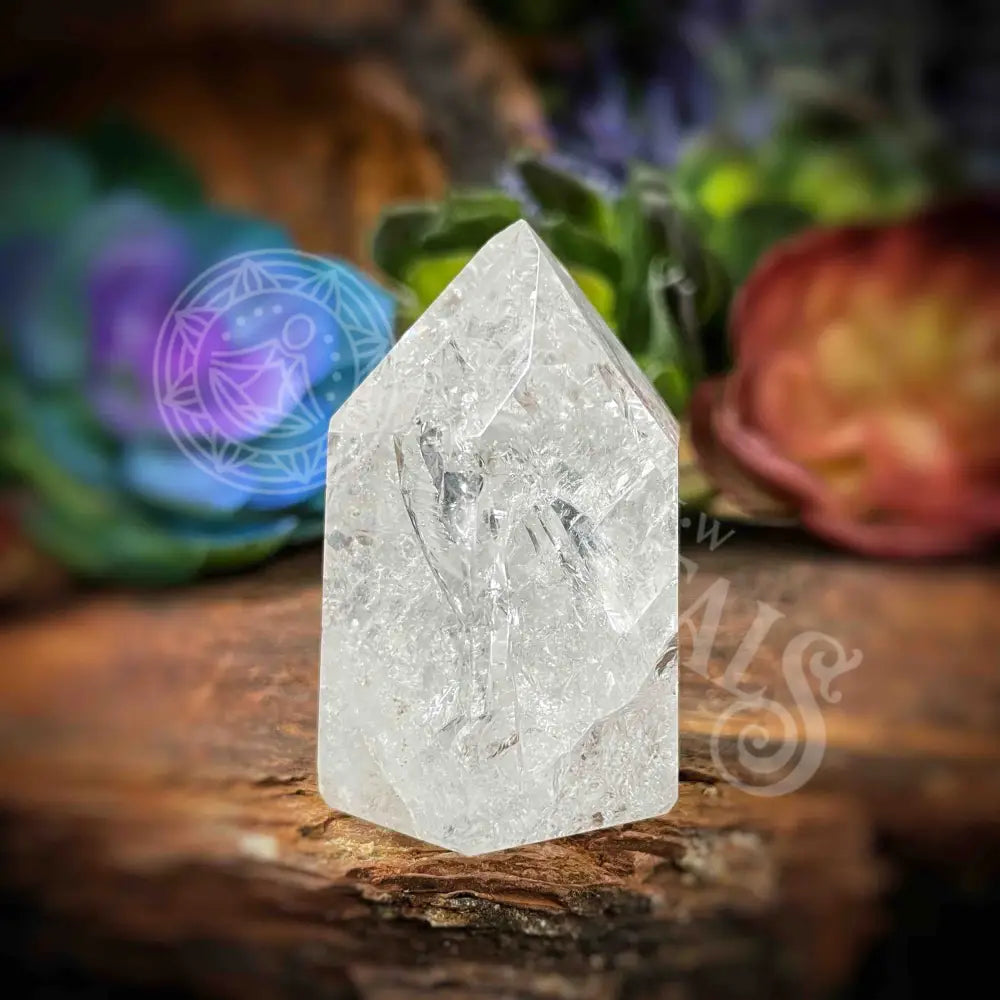 Crackle Quartz Tower -B590 Crystals -