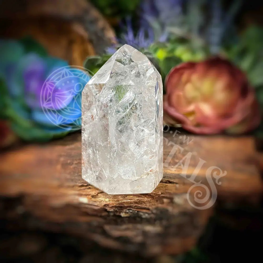 Crackle Quartz Tower -B593 Crystals -